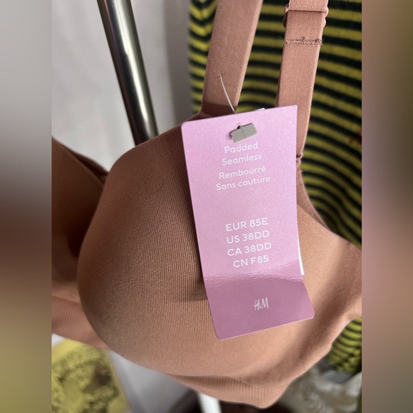 H&M Muave brown Soft Adjustable padded seamless no-wire balconate bra - Picture 3 of 5